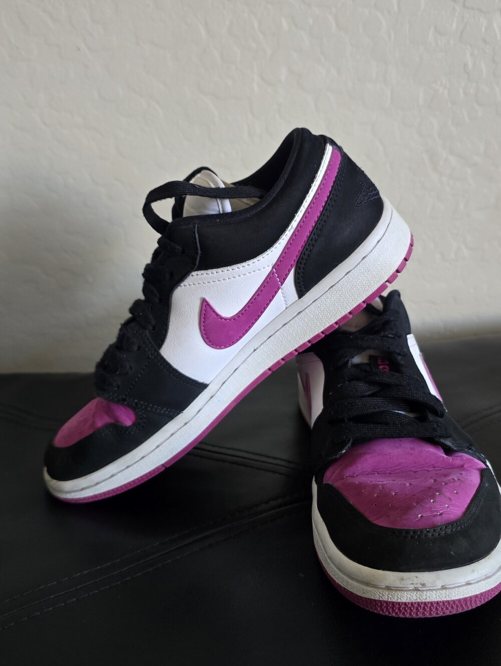Nike Jordan 1 Elevate Low Black‎ Cactus Flower Women's Size 7.5